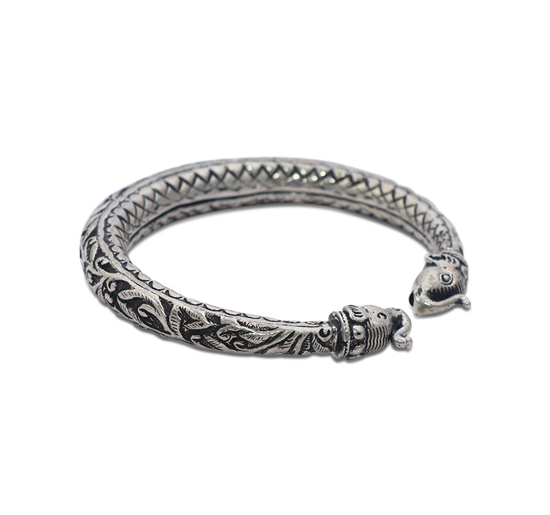 Silver clearance elephant kada